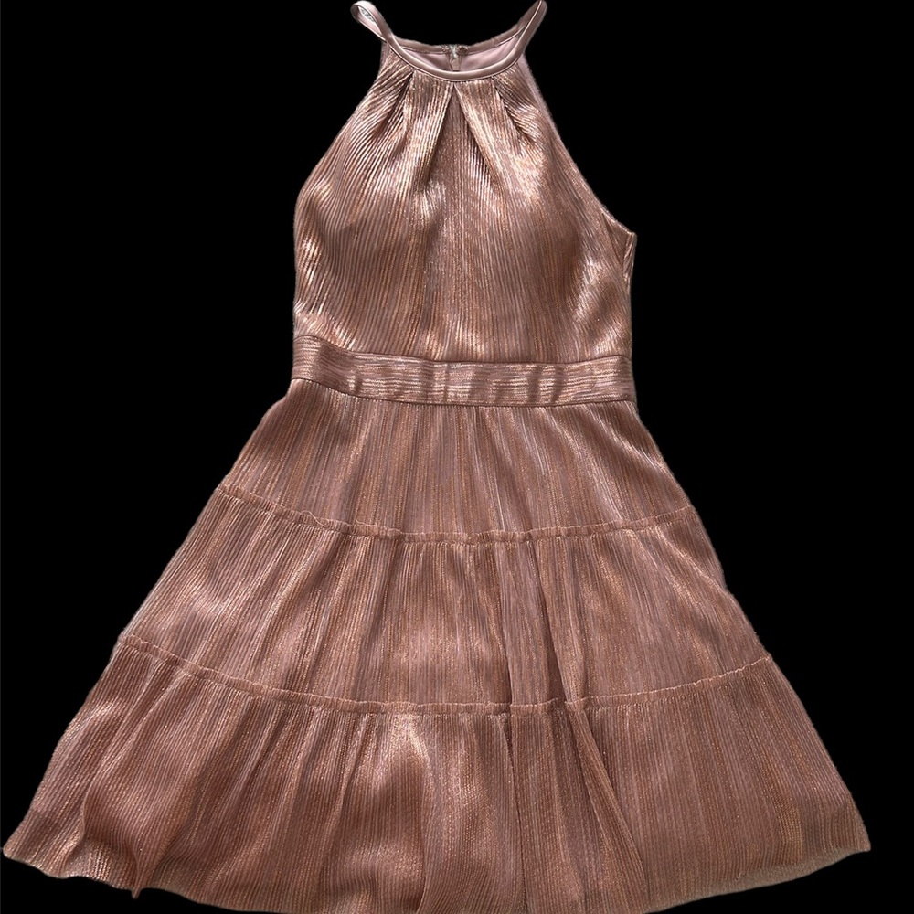 Beautiful Rose Gold/Bronze Dress by Xscape - Size 4 - Like New